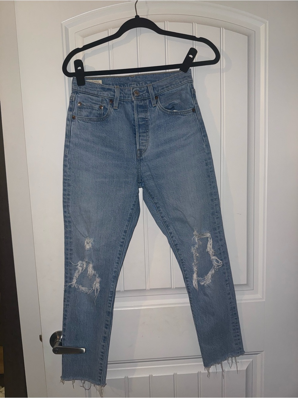 Levi’s Light Blue Distressed Jeans